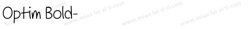 Optim Bold字体转换